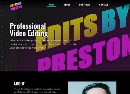 Custom WordPress Websites by Sean David Deezyn - Edits by Preston